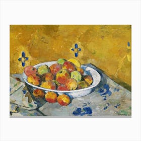 The Plate Of Apples, Paul Cézanne Canvas Print