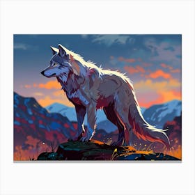 Wolf Painting 1 Canvas Print