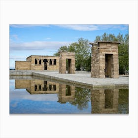 Temple Of Debot In Madrid Canvas Print