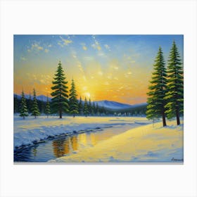 Whispers of Winter Winter Landscape Canvas Print