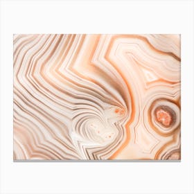 Warm Geode Layers Canvas Print