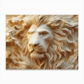 Lion Head 20 Canvas Print