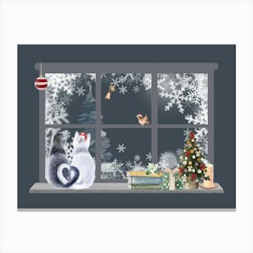 Christmas Window Canvas Print