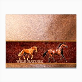 WILD NATURE - HORSE design collection Canvas Print