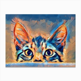 Cat Painting 2 Canvas Print