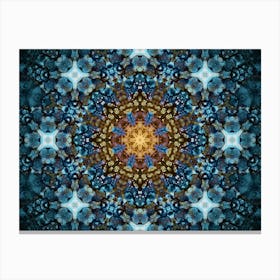 Abstraction Blue Constellation Canvas Print