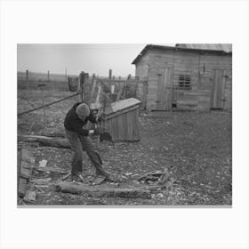 Untitled Photo, Possibly Related To Late Afternoon, One Of Tip Estes Sons Loading Tiles On A Wagon, Fowler Canvas Print