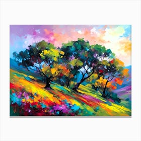 Colorful Trees Canvas Print