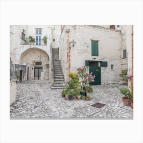 Street In Matera, Italy Canvas Print