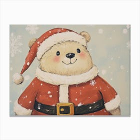 Santa Bear Canvas Print