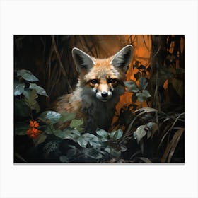 Gray Fox 2 Canvas Print
