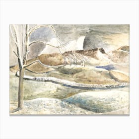 Moonrise Over Cleeve Hill (1945), Paul Nash Canvas Print