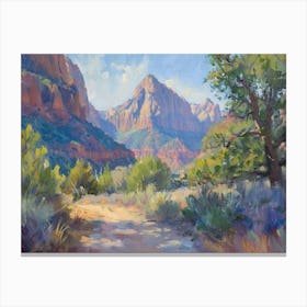 Western Landscapes Zion National Park Utah 4 Canvas Print