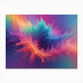 Colorful Splashes Canvas Print