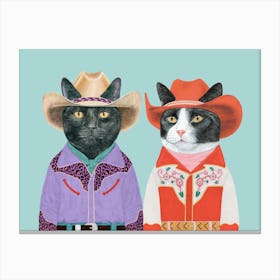 Carnival Cats Canvas Print