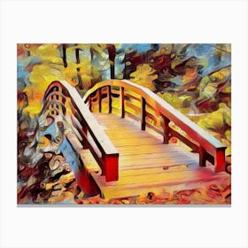 Bridge In The Woods Canvas Print