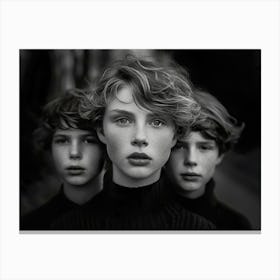 Three boys Canvas Print