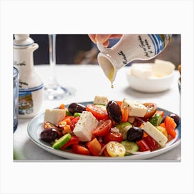 Greek Salad Canvas Print