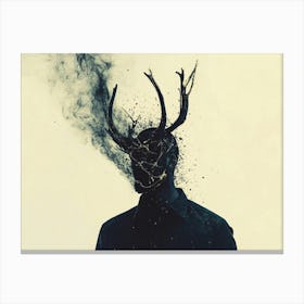 Man With Antlers Canvas Print