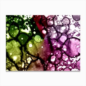 Watercolor Abstraction Purple Dawn Canvas Print