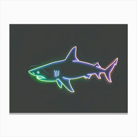 Neon White Tip Reef Shark 5 Canvas Print