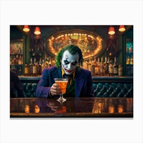 Joker At The Bar 3 Canvas Print
