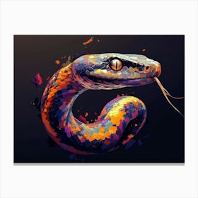 Snake Painting Canvas Print