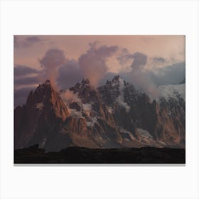 Pastel Mountain Hues Canvas Print