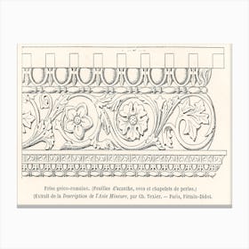 Greek Roman Decorative Motifs, Albert Racine Canvas Print