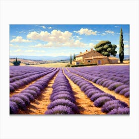 Lavender Field Canvas Print