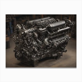 Diesel Engine Canvas Print