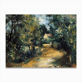 Provencal Glow Painting Inspired By Paul Cezanne Canvas Print