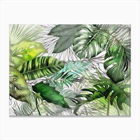 Tropical Foliage 2 Canvas Print