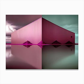 Pink Building 2 Canvas Print