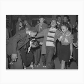 Having Fun At Rollerskating Rink Of Savoy Ballroom,Chicago, Illinois By Russell Lee Canvas Print