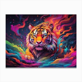 Colorful Tiger 2 Canvas Print