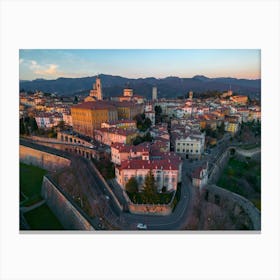 Bergamo Print Drone Photography Canvas Print