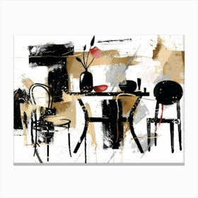 Table And Chairs 7 Canvas Print