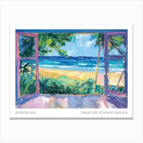 Byron Bay From The Window Series Poster Painting 1 Canvas Print