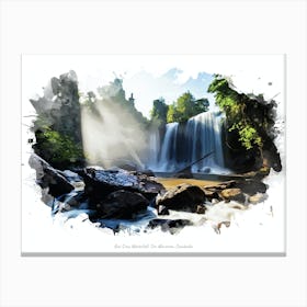 Bou Sraa Waterfall, Sen Monorom, Cambodia Canvas Print