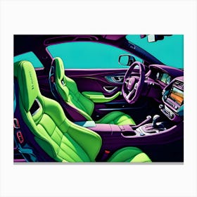 Sport Cars Interiors 3 Canvas Print