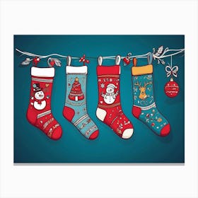 Christmas Stockings Canvas Print