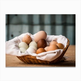 Eggs In A Basket 7 Canvas Print