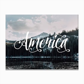 America Canvas Print