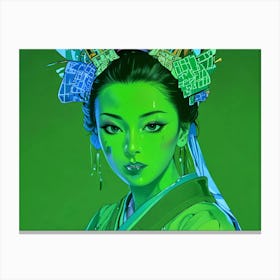 Japan Geisha Visual 24 Canvas Print