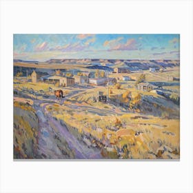 Western Landscapes Dodge City Kansas 1 Canvas Print