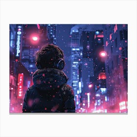 Night In The City 1 Canvas Print