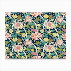 Floral Wallpaper Canvas Print