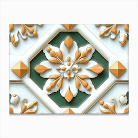 3d Tile Pattern Canvas Print