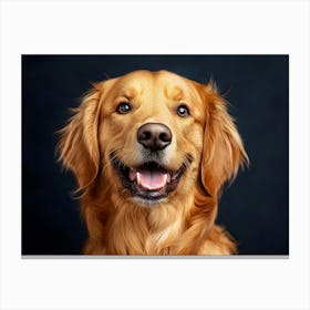 Profile Of The Golden Retriever 4 Canvas Print